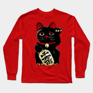 Lucky Black Cat Long Sleeve T-Shirt